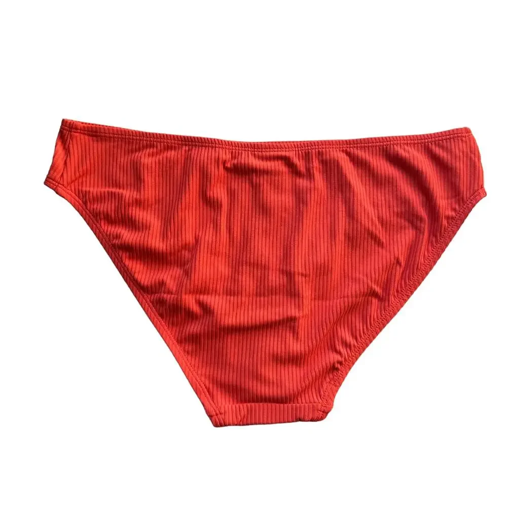 andie swim bikini rib bottom orange sire women large